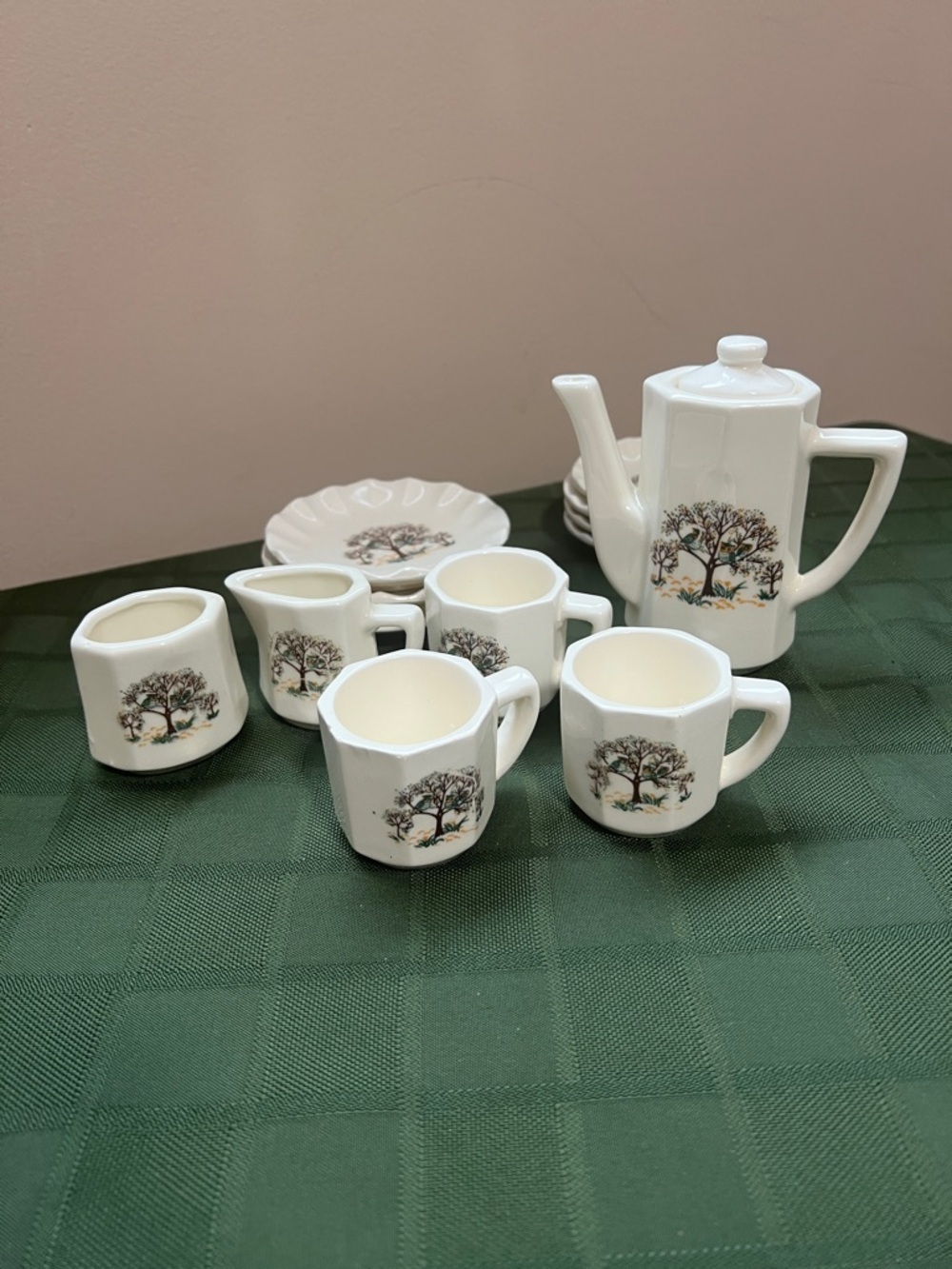 Vintage 1980s Woolworth Owl China Toy Tea Set - Picture 8 of 14